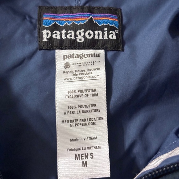 PATAGONIA Deep Pile Synchilla Classic Retro X Cardigan Choolie Bandana Blue - Picture 4 of 5